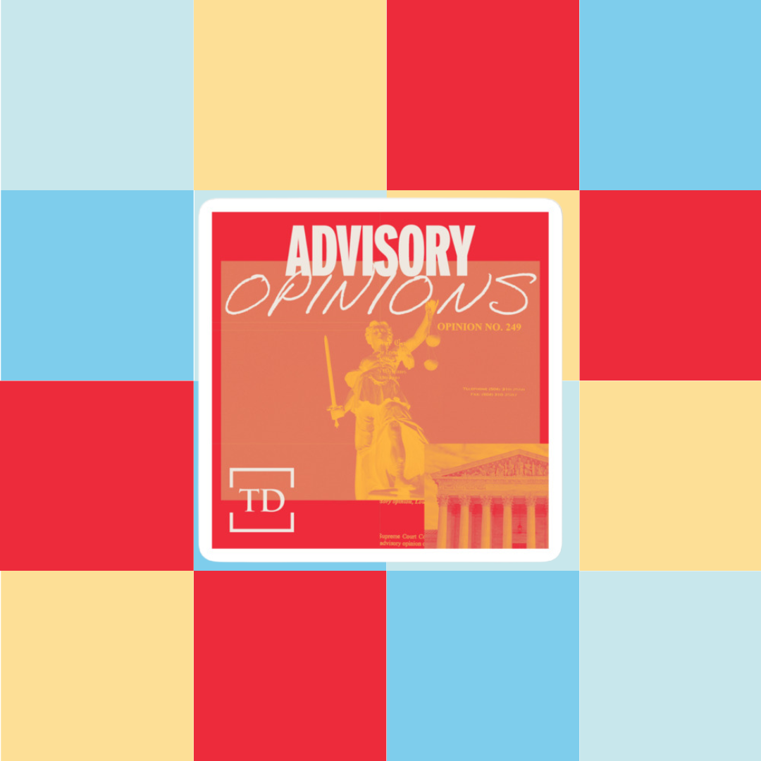 Advisory Opinions Artwork Sticker