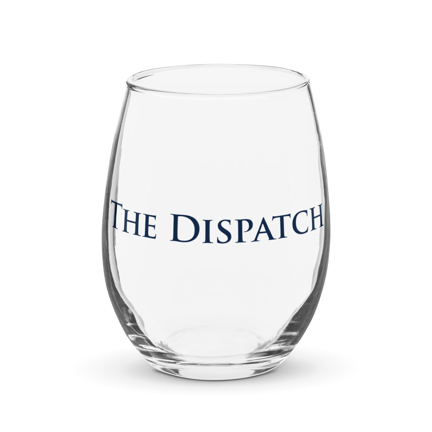 Dispatch Logo Stemless Wine Glass